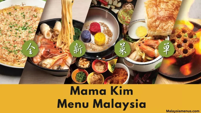 Mama Kim Menu Malaysia