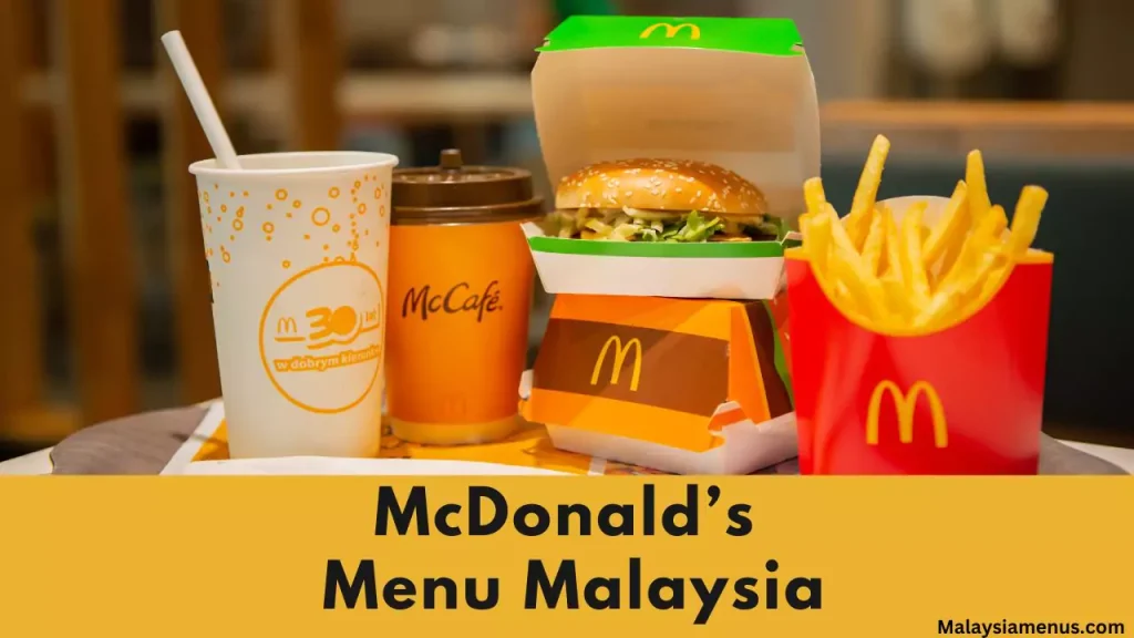 Mcdonald's Menu MCD Malaysia