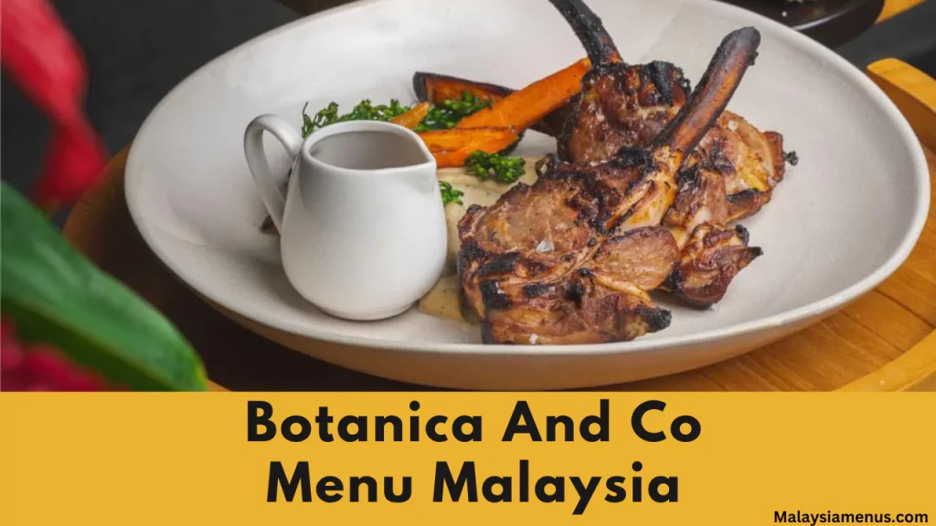 Botanica And Co Menu