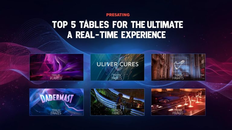 Top 5 Tables for the Ultimate Real-Time Experience in HengOngBet
