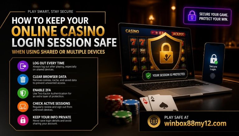 How to Keep Your Online Casino Login Session Safe When Using Shared or Multiple Devices